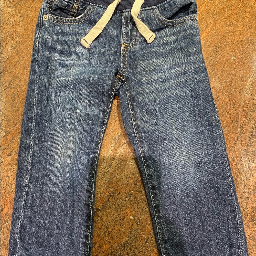 3 for $30 Gap Long-Sleeve Utility Shirt with Ribbed Waist Pull-on Jeans - Picture 2 of 8